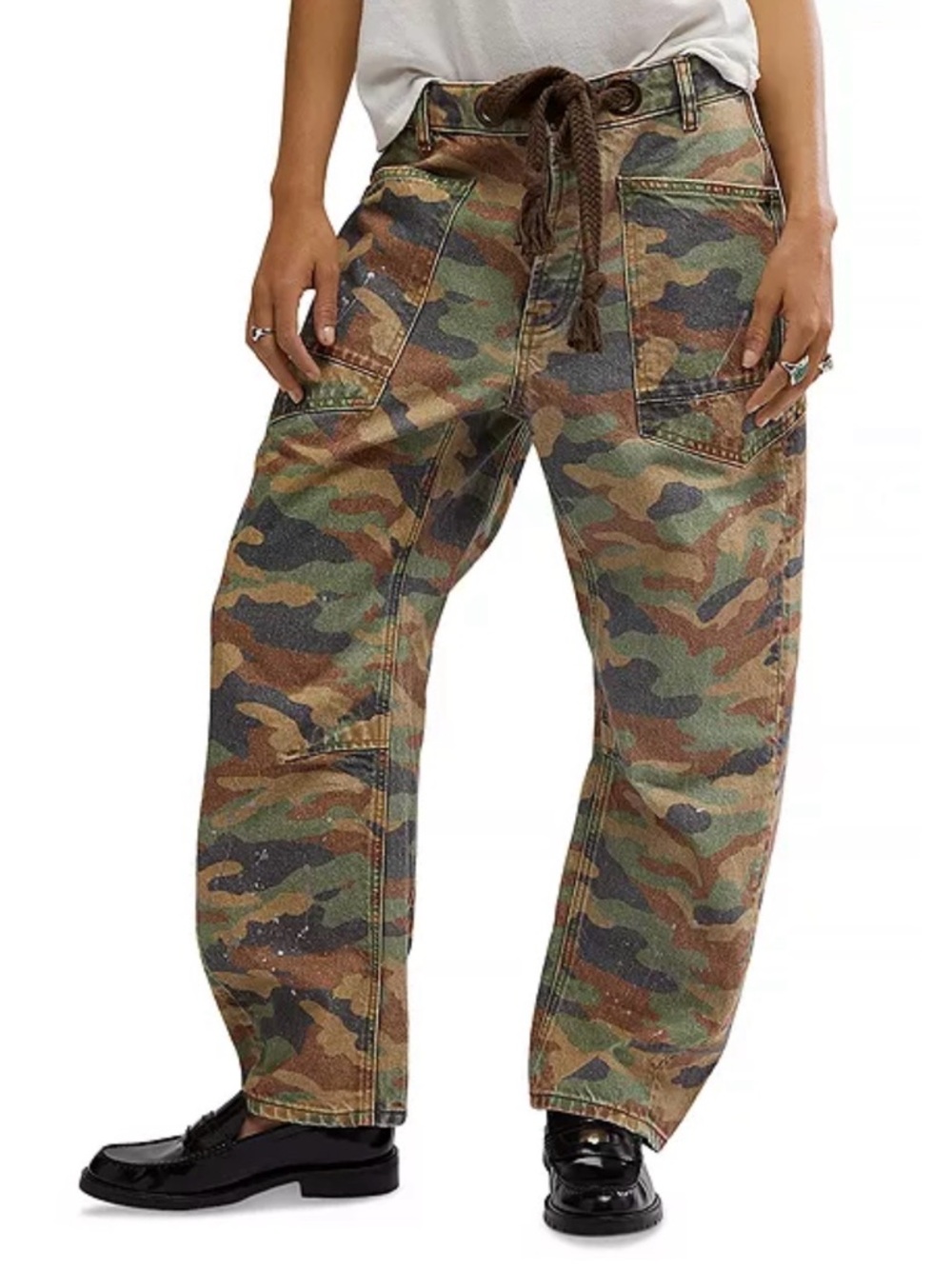 Free People Moxie Printed Pabts